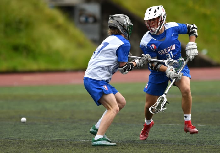 Oregon high school boys lacrosse 2022 all star game Taylor Balkom 11